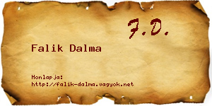 Falik Dalma névjegykártya
